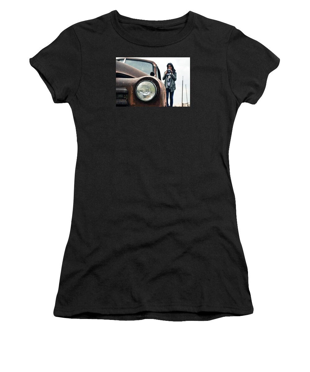  Women's T-Shirt featuring the photograph Rust by Juan Carlos Garcia