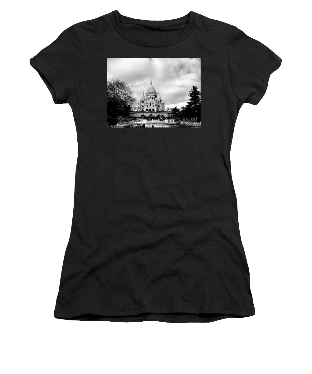 Sacre Women's T-Shirt featuring the photograph Sacre Coeur In Paris by Al Bourassa