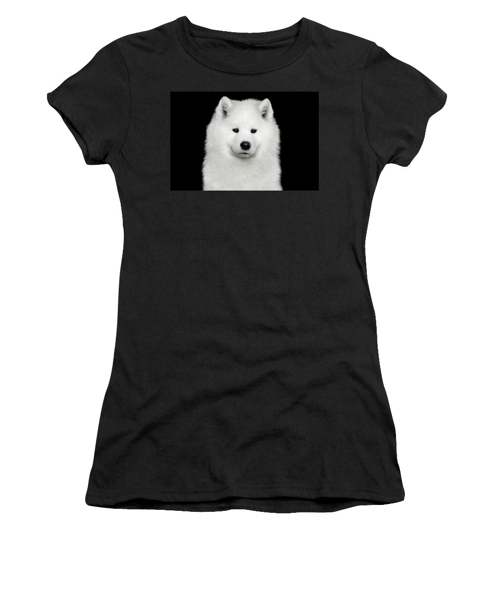 Samoyed Women's T-Shirt featuring the photograph Sad Samoyed by Sergey Taran