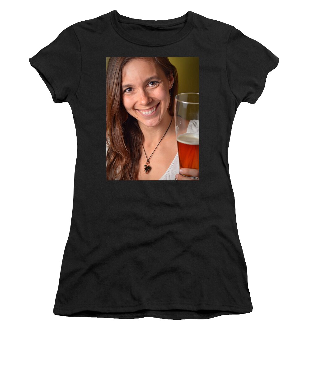 Reunion Women's T-Shirt featuring the photograph Salud Jamie by Carle Aldrete