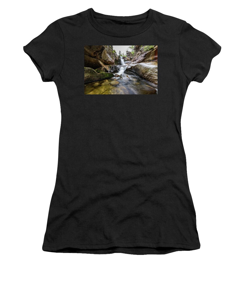 Maine Women's T-Shirt featuring the photograph Screw Auger Falls II by Colin Chase