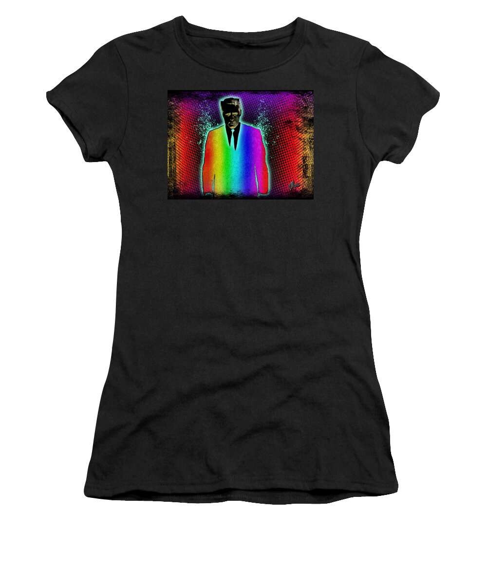 Sunshine Coast Australia Digital Artist Women's T-Shirt featuring the digital art Secret Rainbow Agent by Joe Michelli