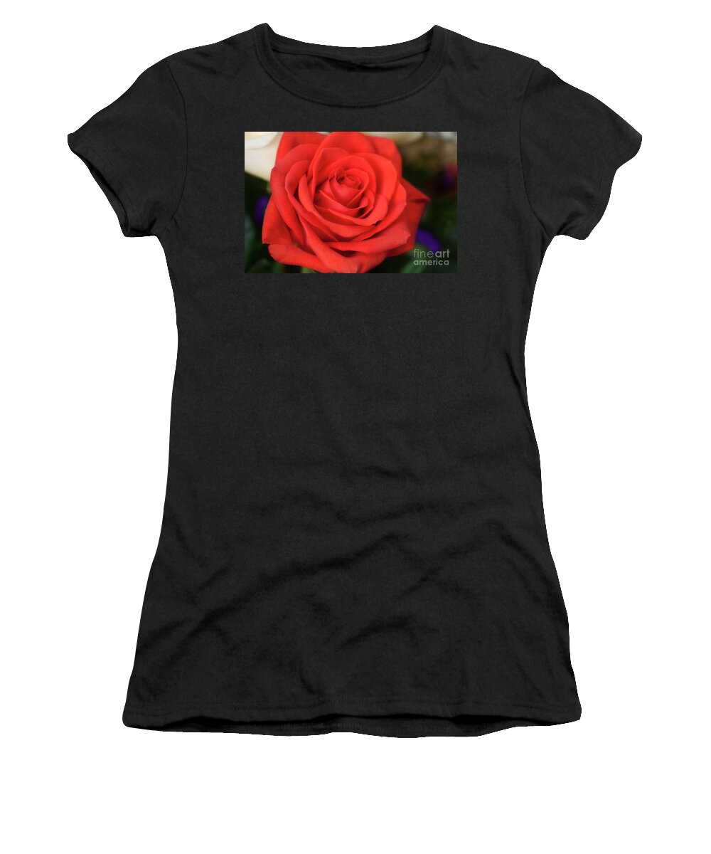 Rose Women's T-Shirt featuring the photograph Seductive by Joan Bertucci