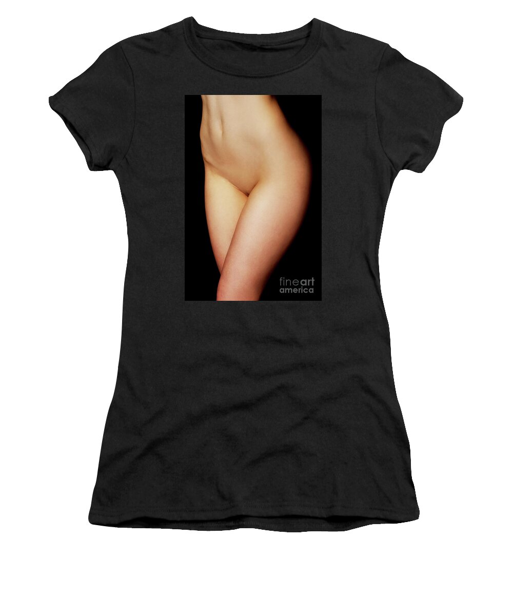 Sexy nude woman body. Women's T-Shirt by Piotr Marcinski - Fine