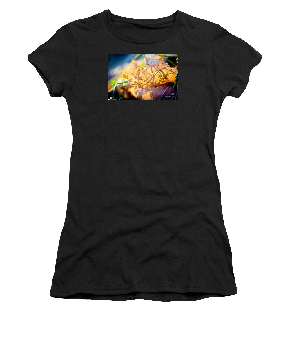 Colors Women's T-Shirt featuring the photograph Shadow of autumn Artmif.lv by Raimond Klavins