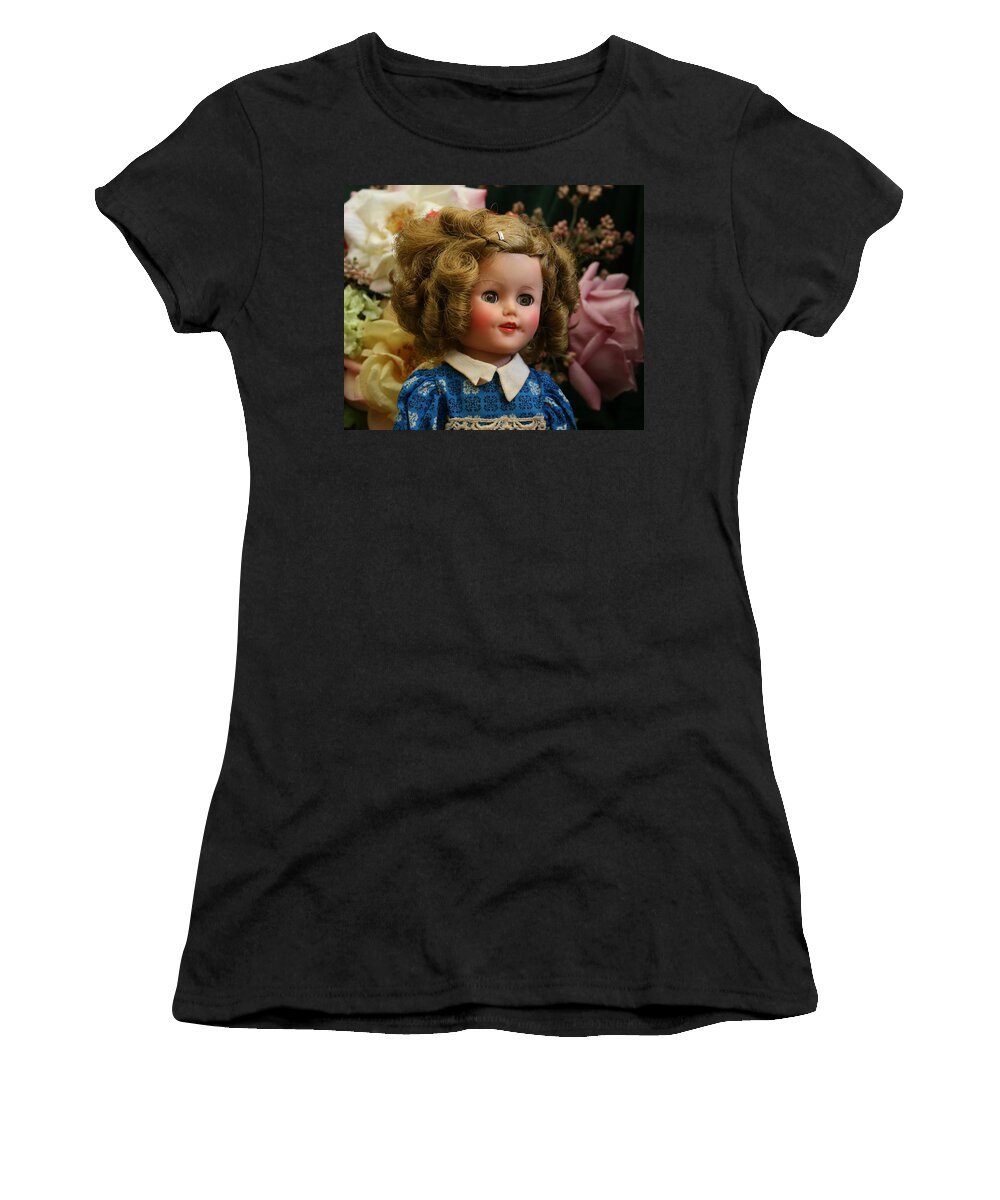 Doll Women's T-Shirt featuring the photograph Shirley Temple Doll by Marna Edwards Flavell