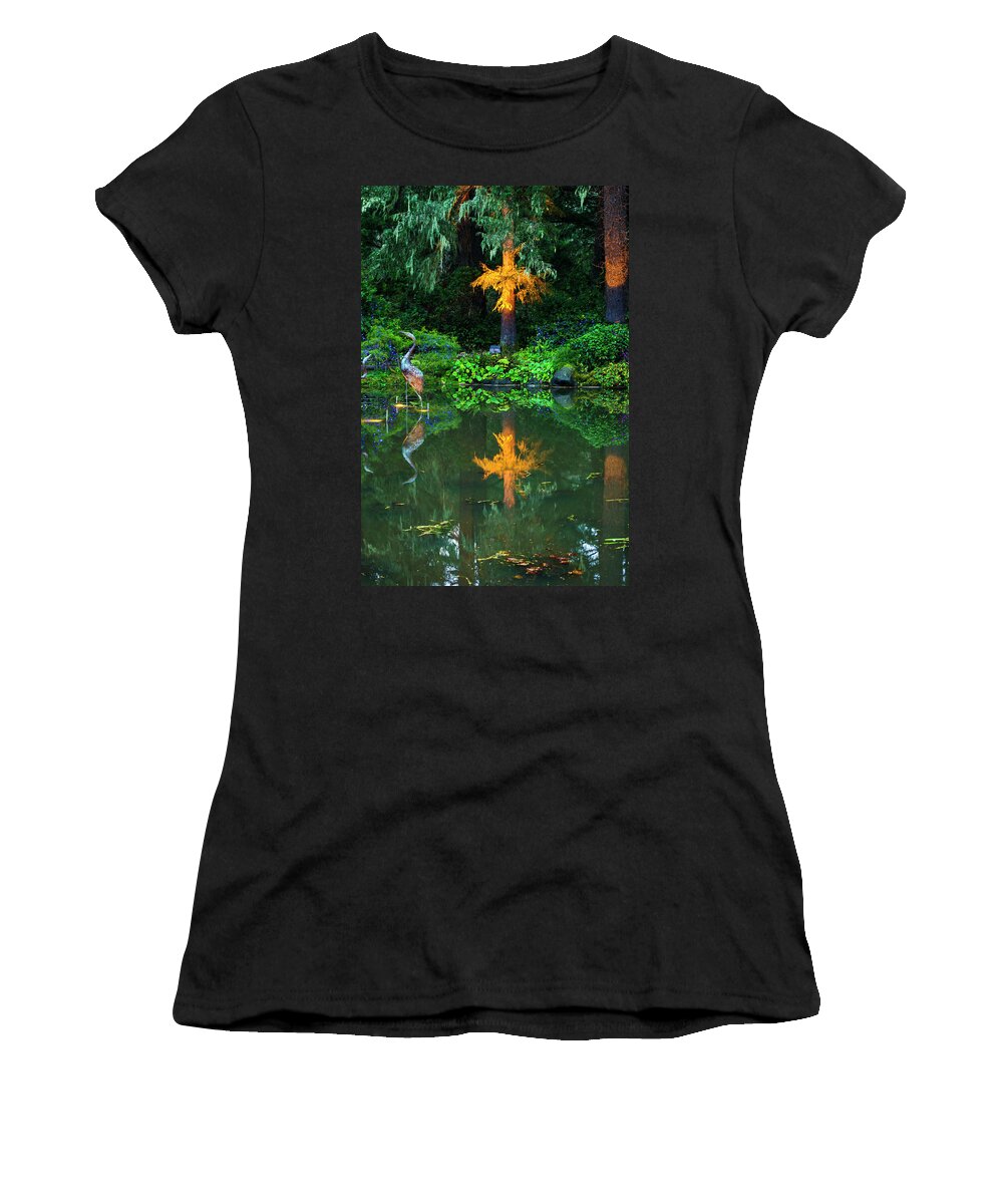 Coos Bay Women's T-Shirt featuring the photograph Shore Acres Beauty by Dale Stillman