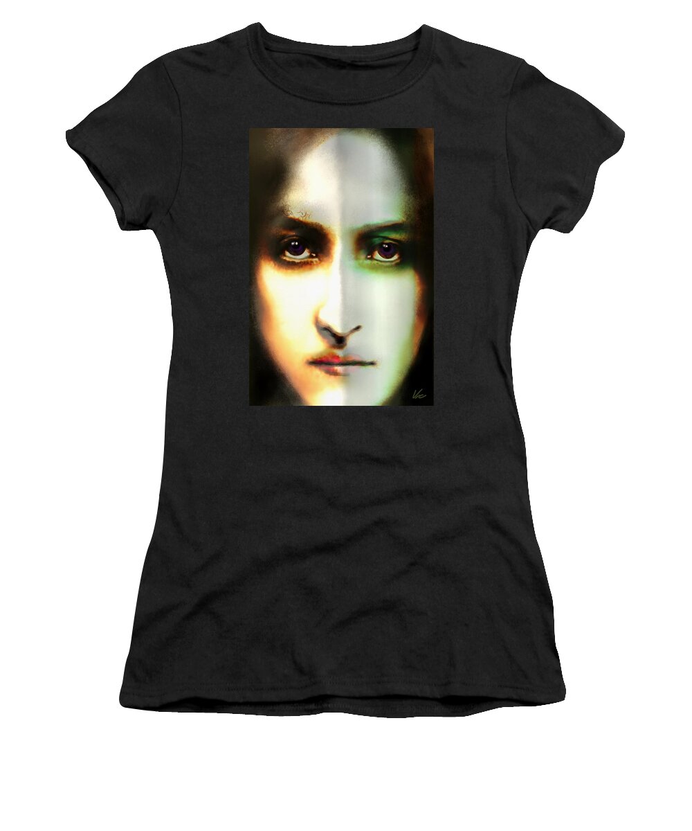 Victor Shelley Women's T-Shirt featuring the painting Silencio by Victor Shelley