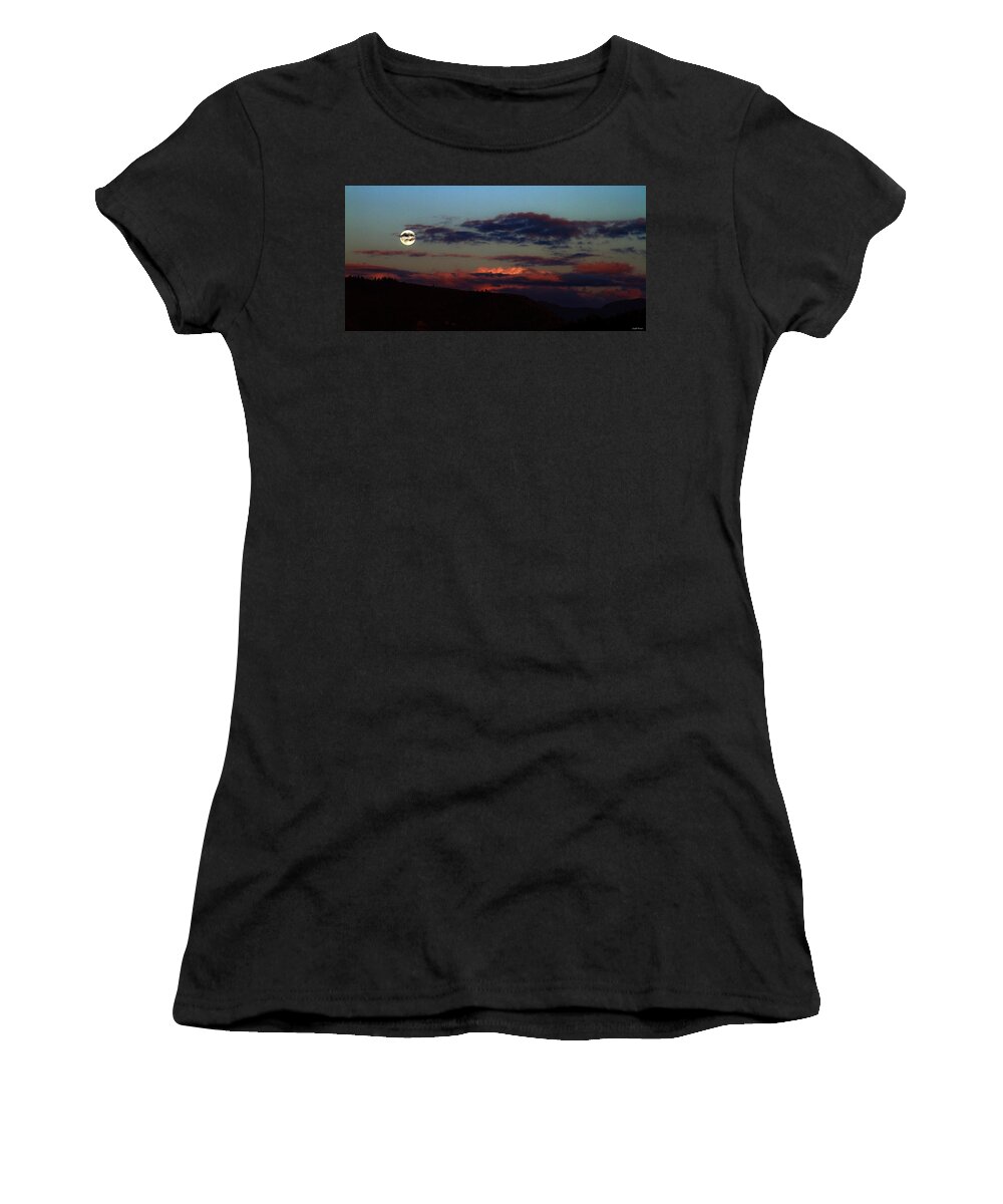 Landscape Women's T-Shirt featuring the photograph Silver Valley Moon by Joseph Noonan