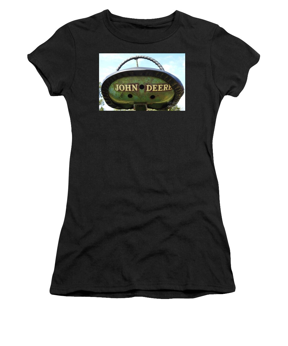 John Deere Tractor Women's T-Shirt featuring the photograph Sit on my John Deere - Tractor 782 by Ella Kaye Dickey