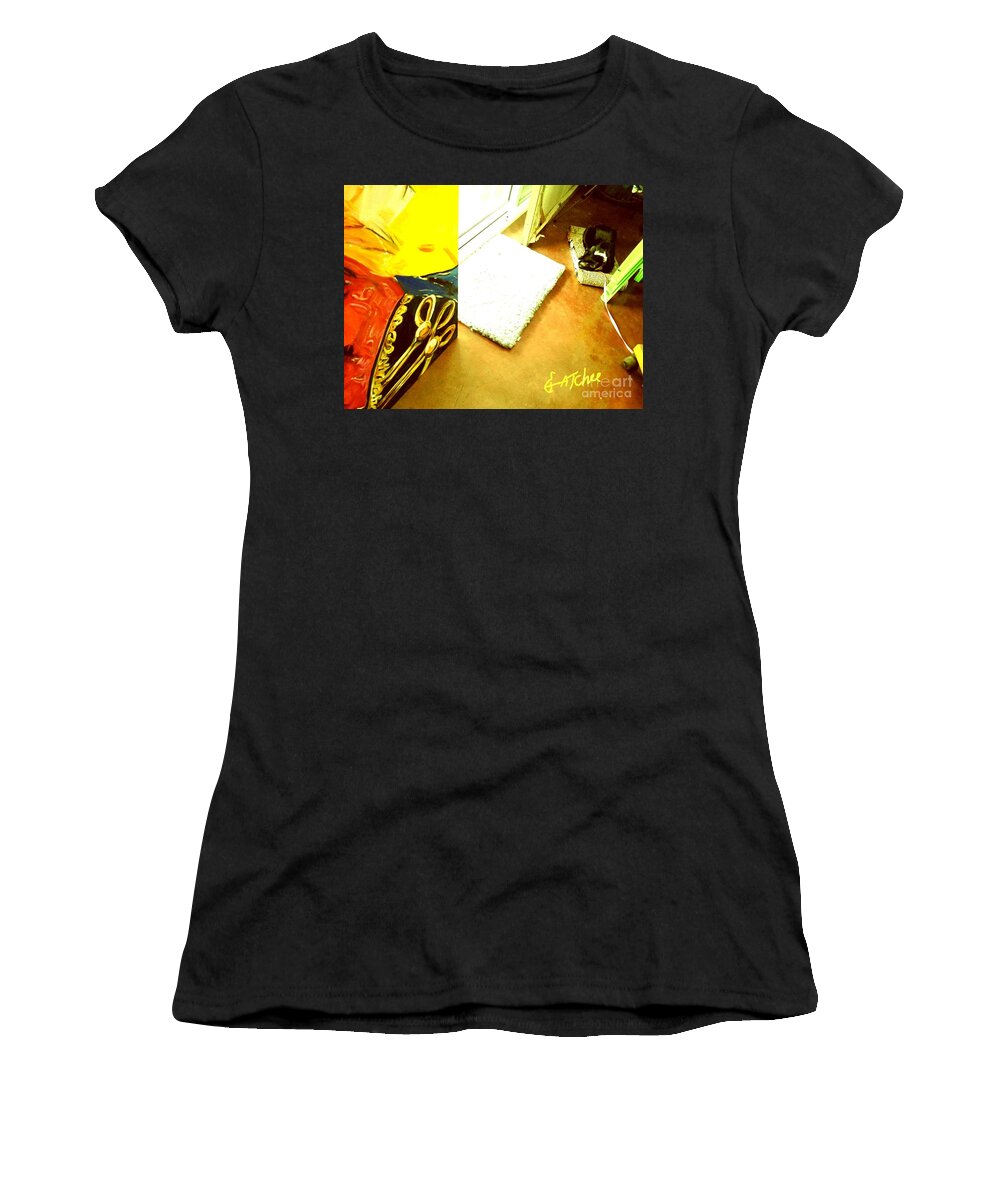 Sitting Women's T-Shirt featuring the photograph Sitting with A Rope by Sukalya Chearanantana