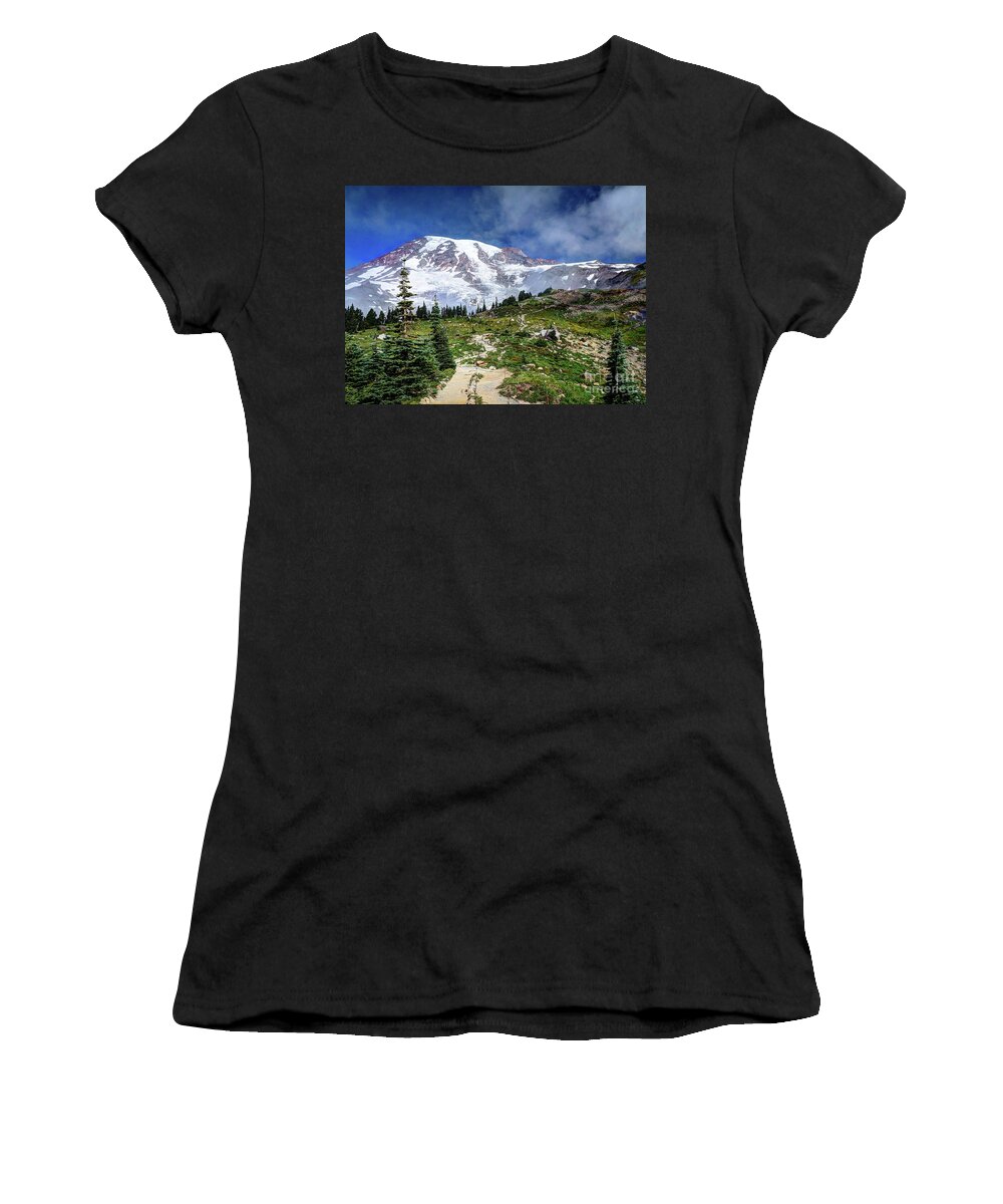 Nature Women's T-Shirt featuring the photograph Skyline Trail by Deborah Klubertanz