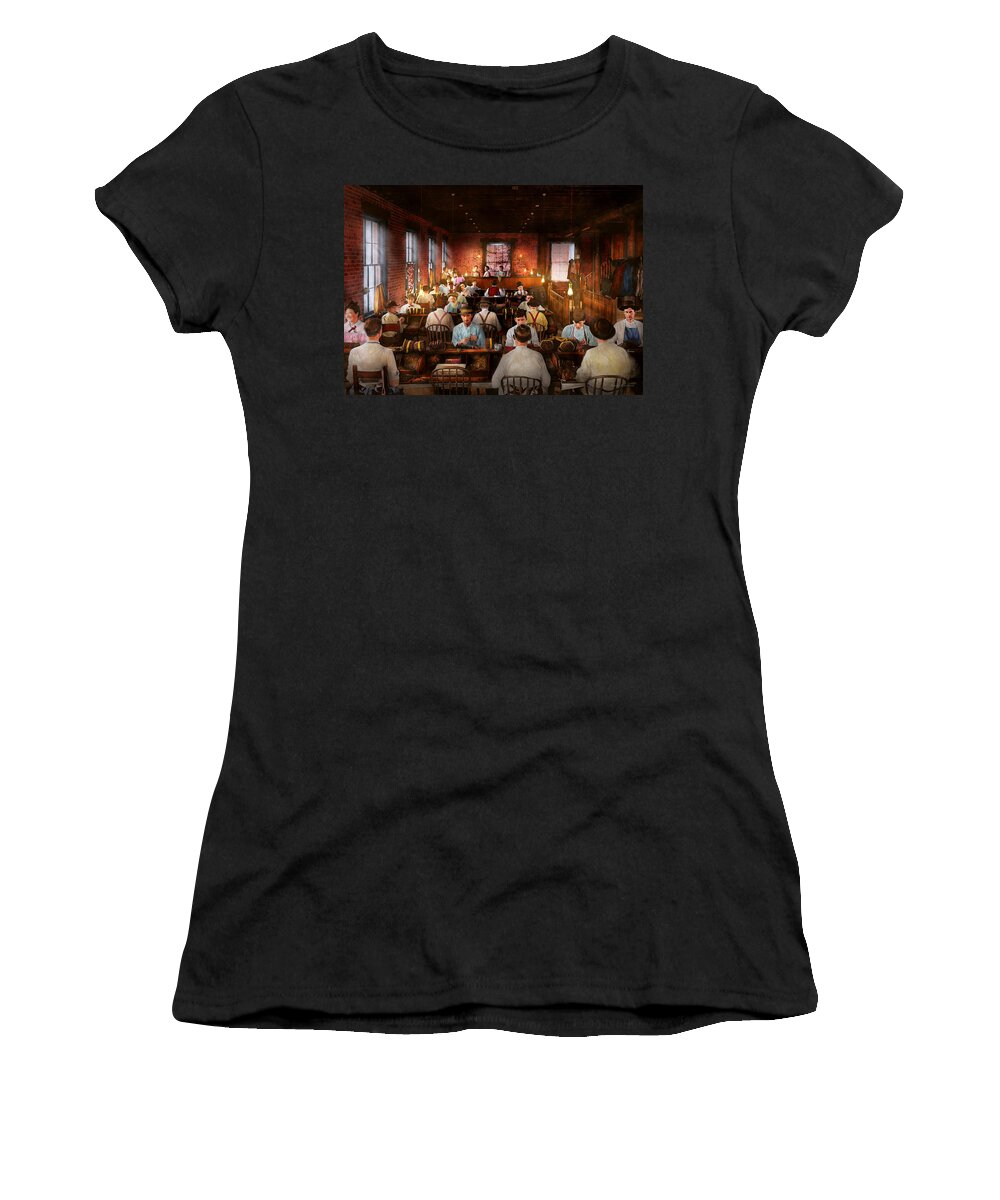 Cigar Women's T-Shirt featuring the photograph Smoking - Cigar - Hand rolled cigars 1909 by Mike Savad