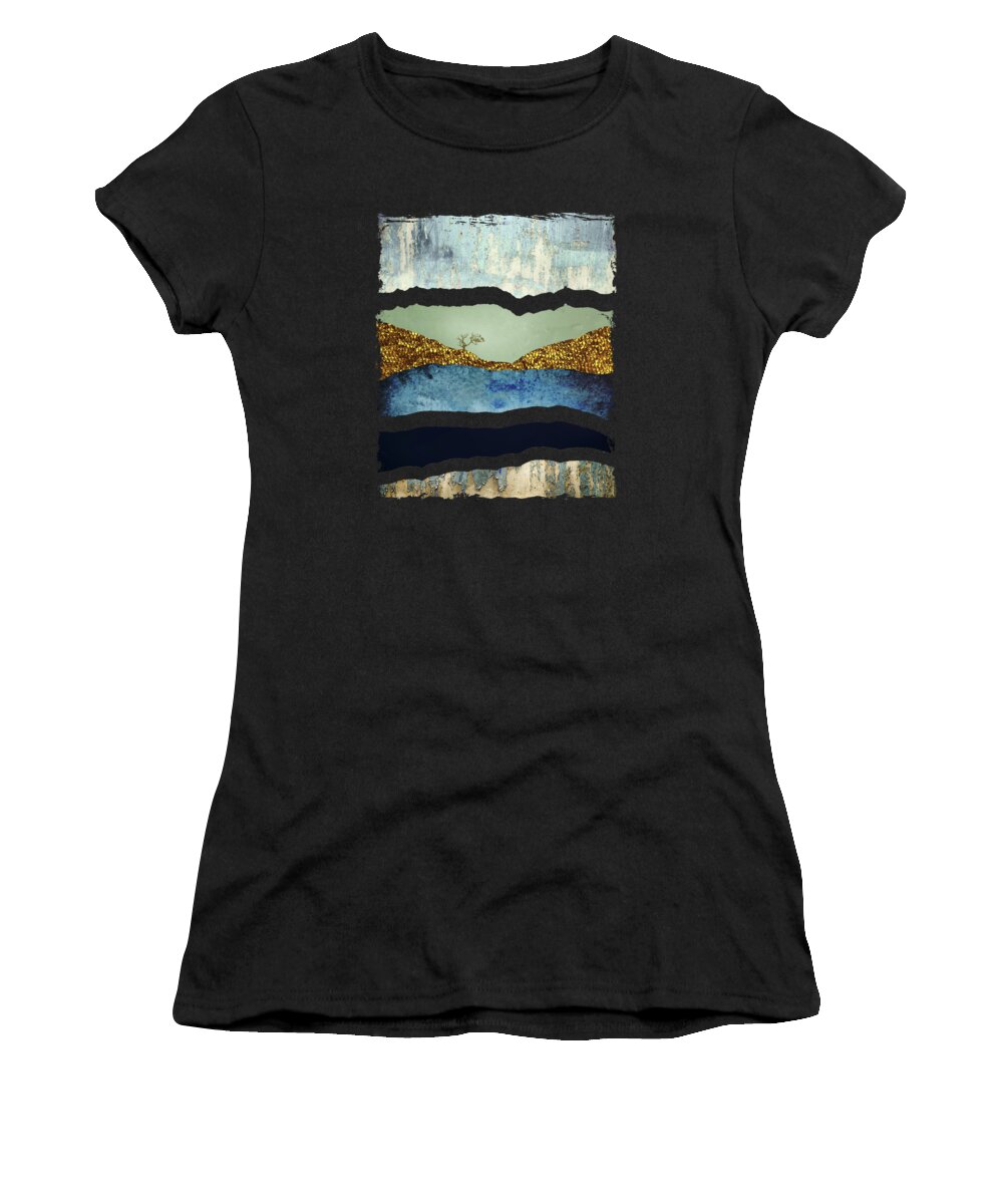 Tree Women's T-Shirt featuring the digital art Solitary by Katherine Smit