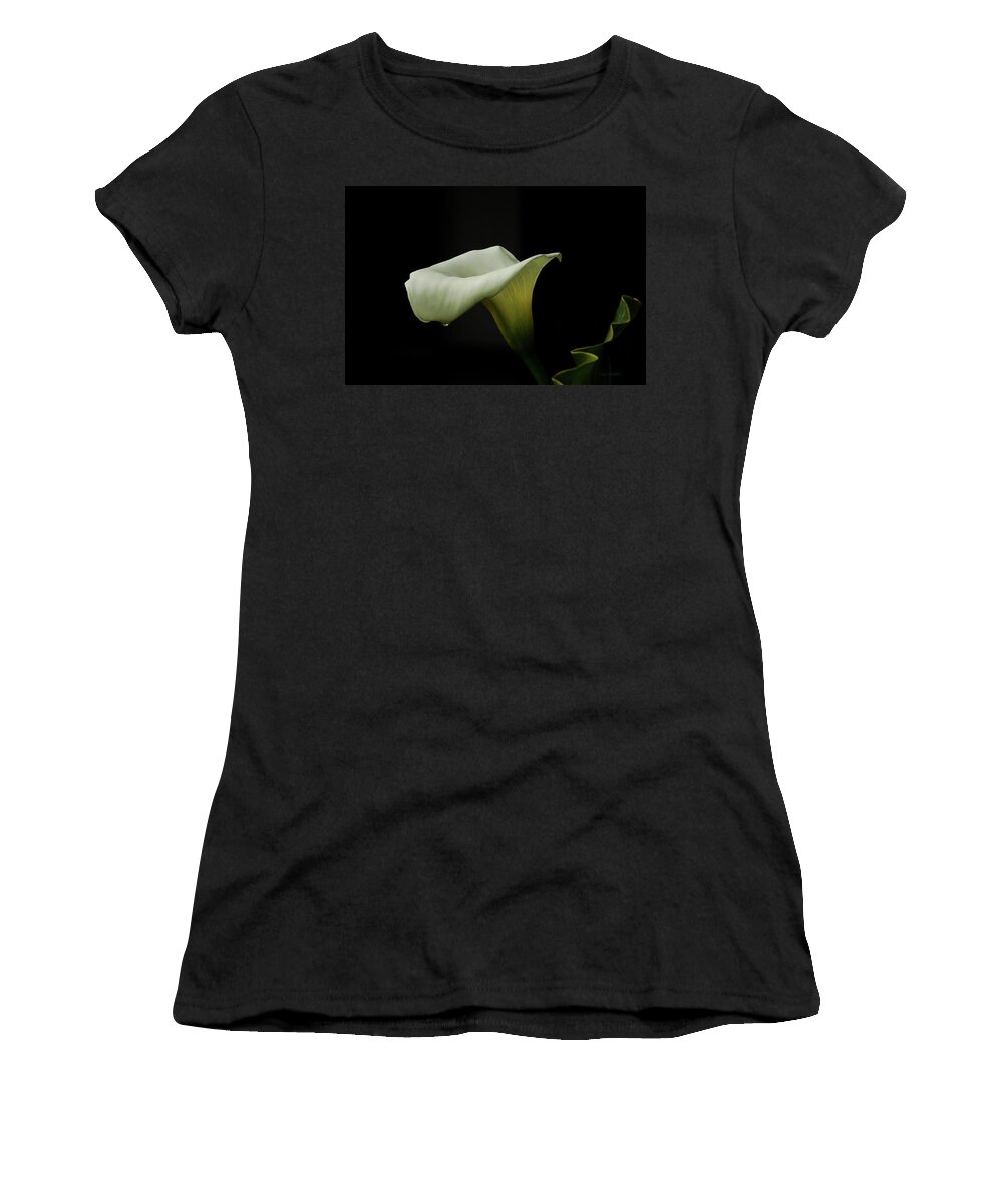 Calla Lily Women's T-Shirt featuring the photograph Something About Lily by Donna Blackhall