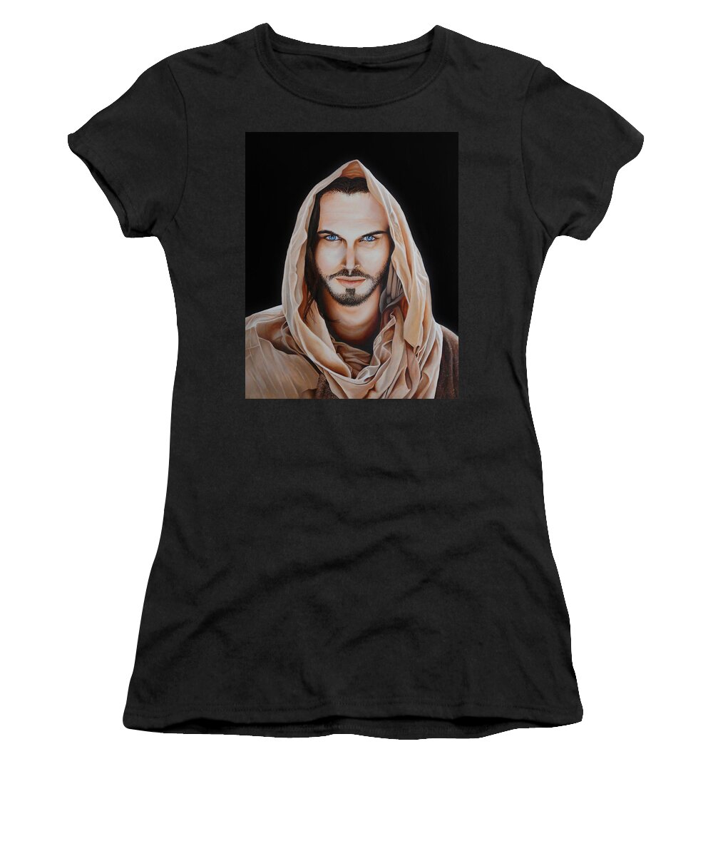 Christ Women's T-Shirt featuring the painting Son of Man by Vic Ritchey