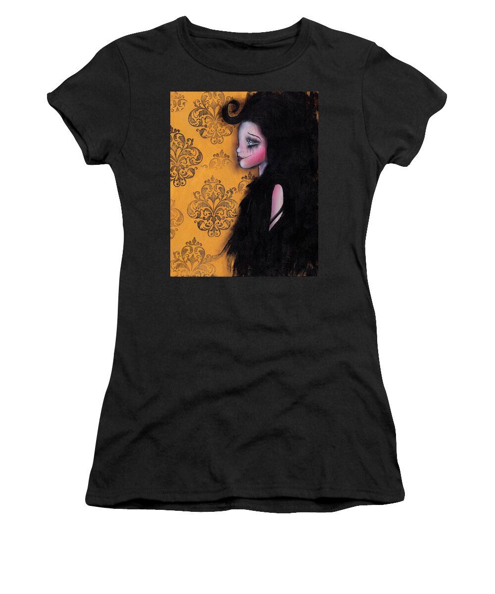 Fairy Women's T-Shirt featuring the painting Sophia's Hair by Abril Andrade