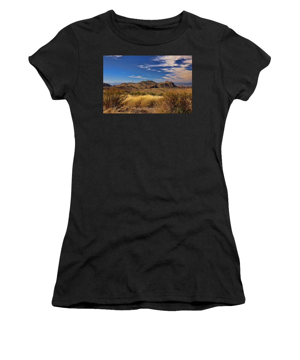 Sotol Vista Overlook Women's T-Shirt featuring the photograph Sotol Vista 3 by Judy Vincent
