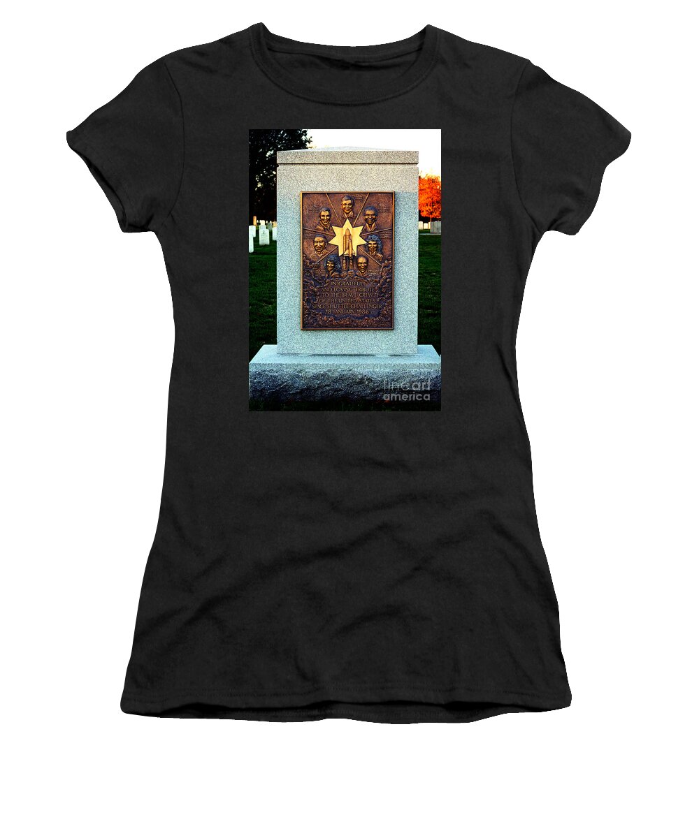 Clay Women's T-Shirt featuring the photograph Space Shuttle Challenger Memorial by Clayton Bruster