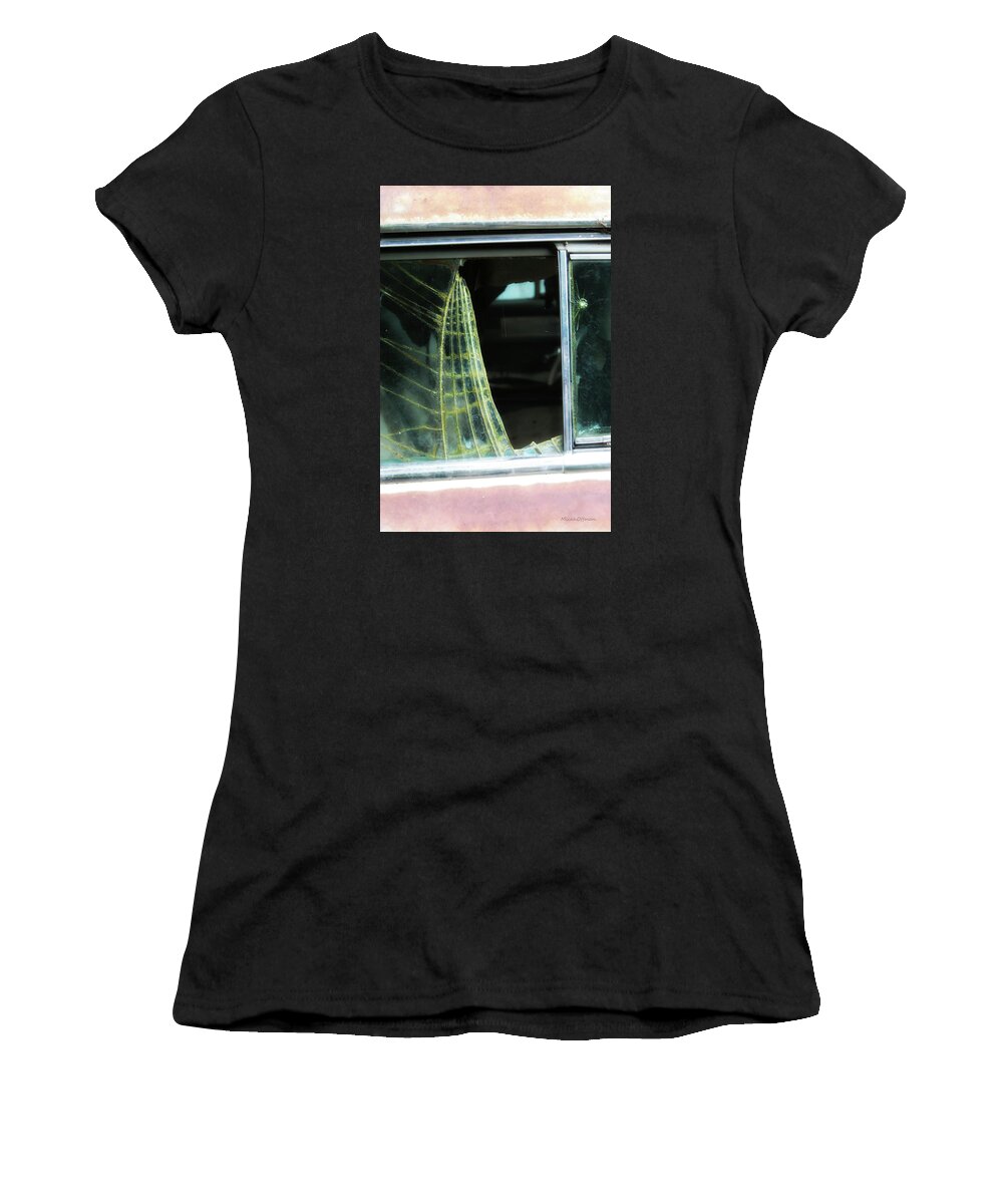 Ford Granada Women's T-Shirt featuring the photograph Broken glasses by Micah Offman