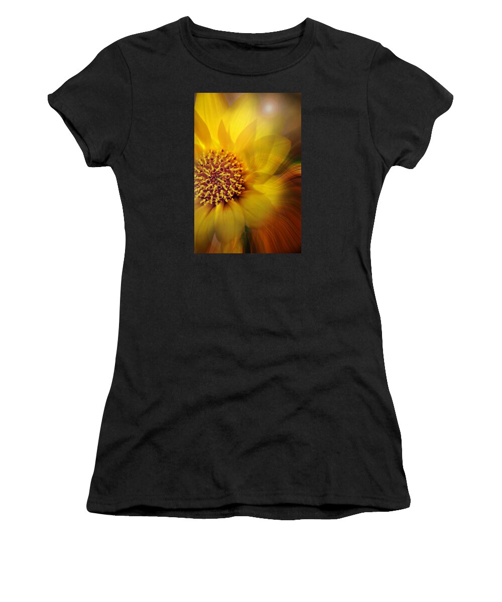 Artistic Prints Women's T-Shirt featuring the photograph Spiraling Out of Control Print by Gwen Gibson