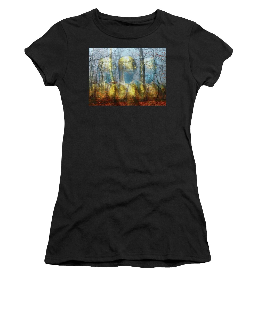 Forest Women's T-Shirt featuring the photograph Spirits of the forest by Gabi Hampe
