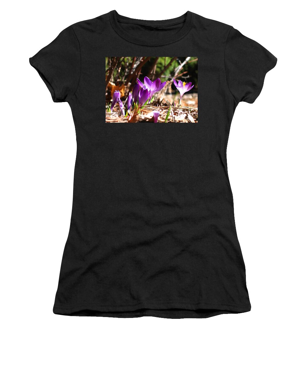 Spring Women's T-Shirt featuring the photograph Springtime by Laura Kinker