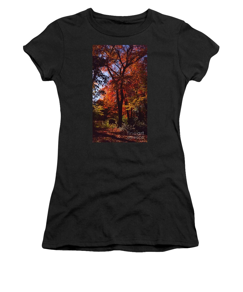 Autumn Women's T-Shirt featuring the photograph Squiggle by Dani McEvoy