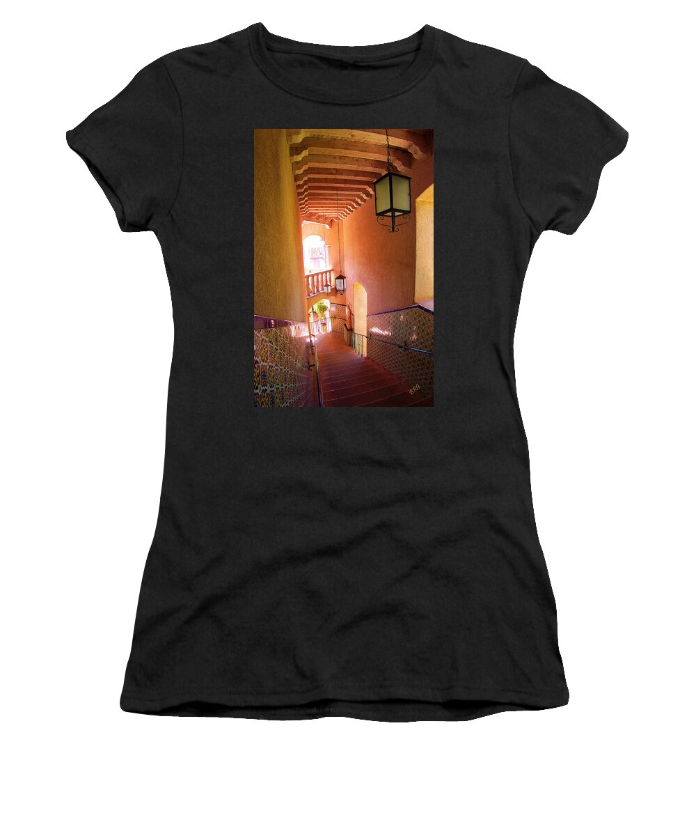 Architecture Women's T-Shirt featuring the photograph Stairway by Ben and Raisa Gertsberg