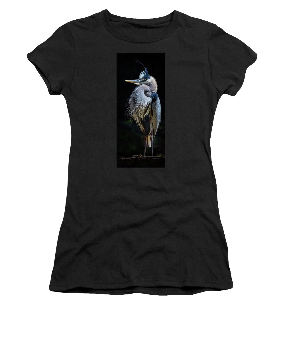 Birds Women's T-Shirt featuring the photograph Standing Guard by Bruce Bonnett
