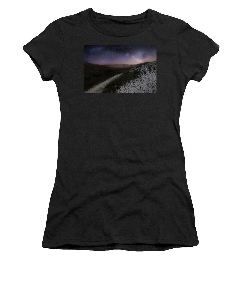 Cape Cod Women's T-Shirt featuring the photograph Star Flowers by Bill Wakeley