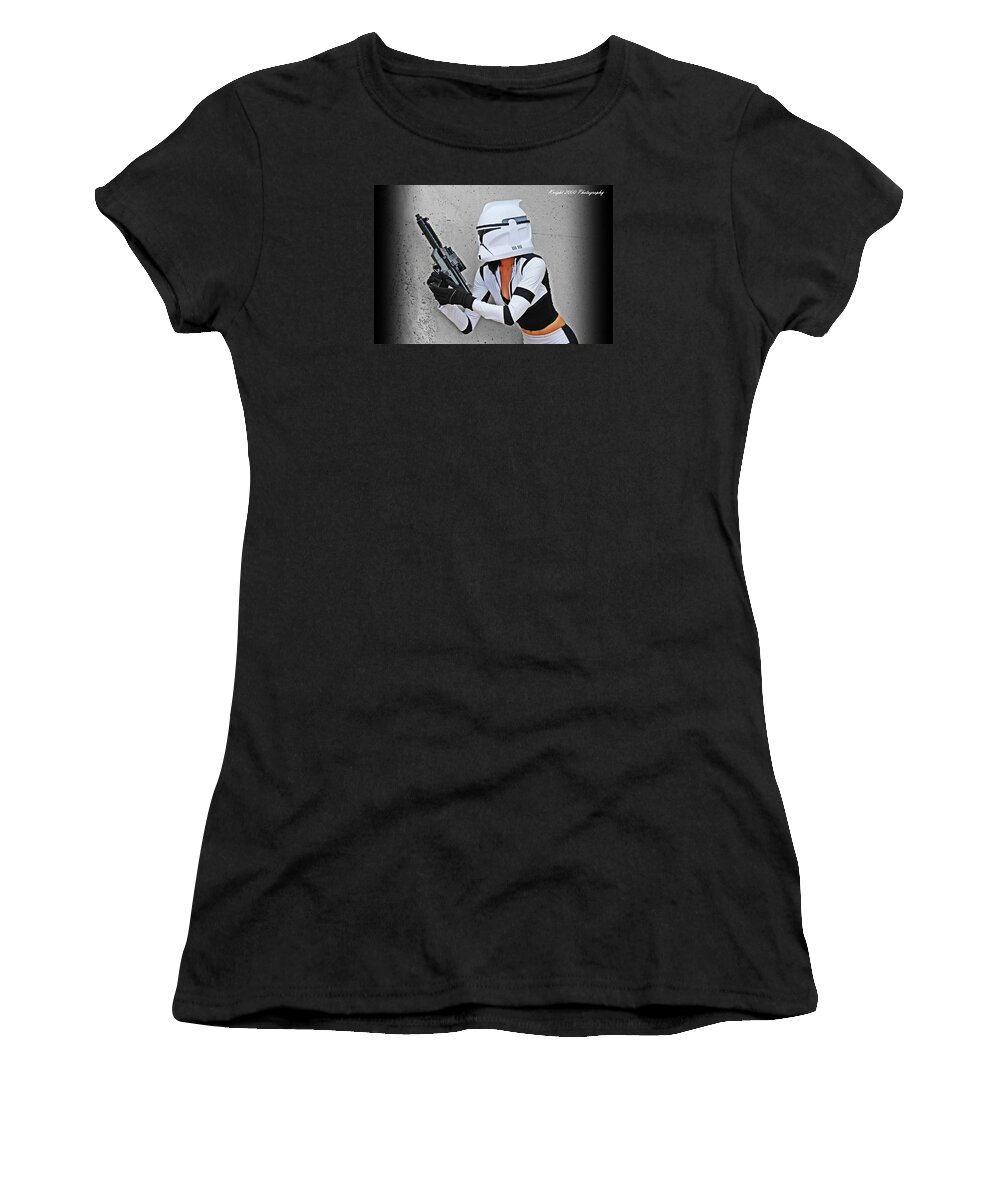 Star Wars Women's T-Shirt featuring the photograph Star Wars by Knight 2000 Photography - Waiting by Laura M Corbin
