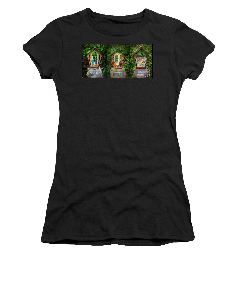 Catholic Women's T-Shirt featuring the photograph Stations of the Cross 2 by Adrian Evans