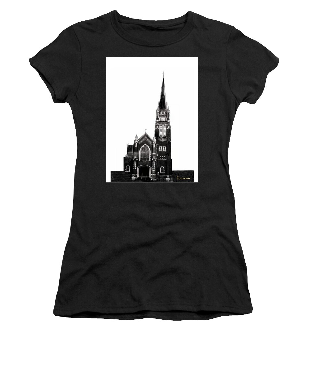 Church Women's T-Shirt featuring the photograph Steeple Chase 1 by A L Sadie Reneau
