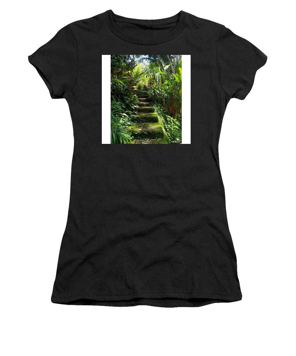 Mountains Women's T-Shirt featuring the photograph Steps Without Feet

from by David Cardona