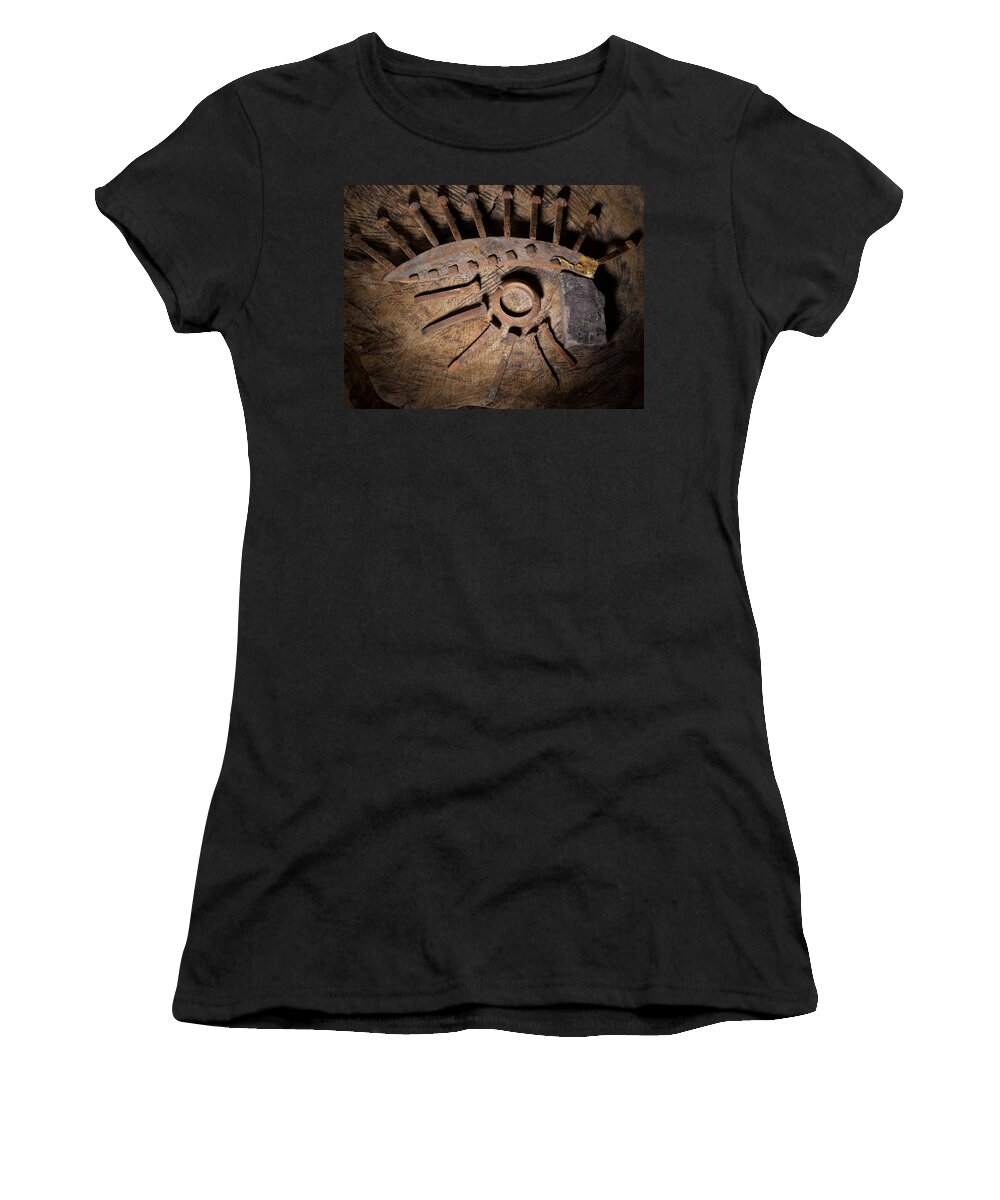 Still Life Women's T-Shirt featuring the photograph Still Life with railroad debris by Angus HOOPER III