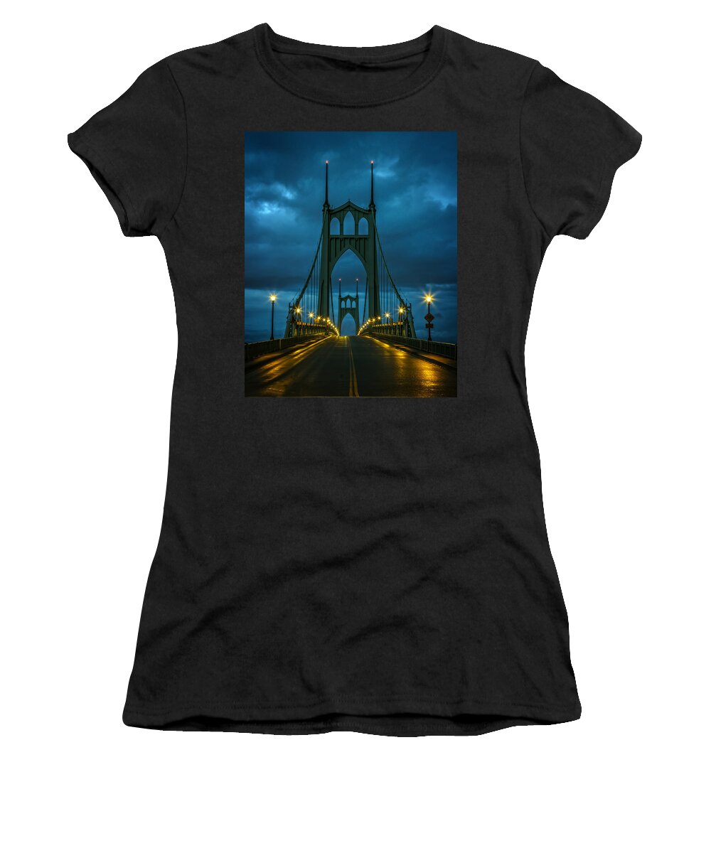 Stormy St. Johns Women's T-Shirt featuring the photograph Stormy St. Johns by Wes and Dotty Weber