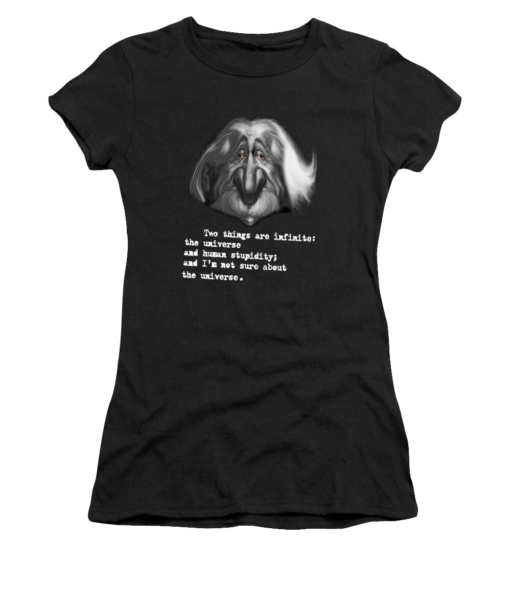 Stupidity Women's T-Shirt featuring the digital art Stupidity by Andrei SKY