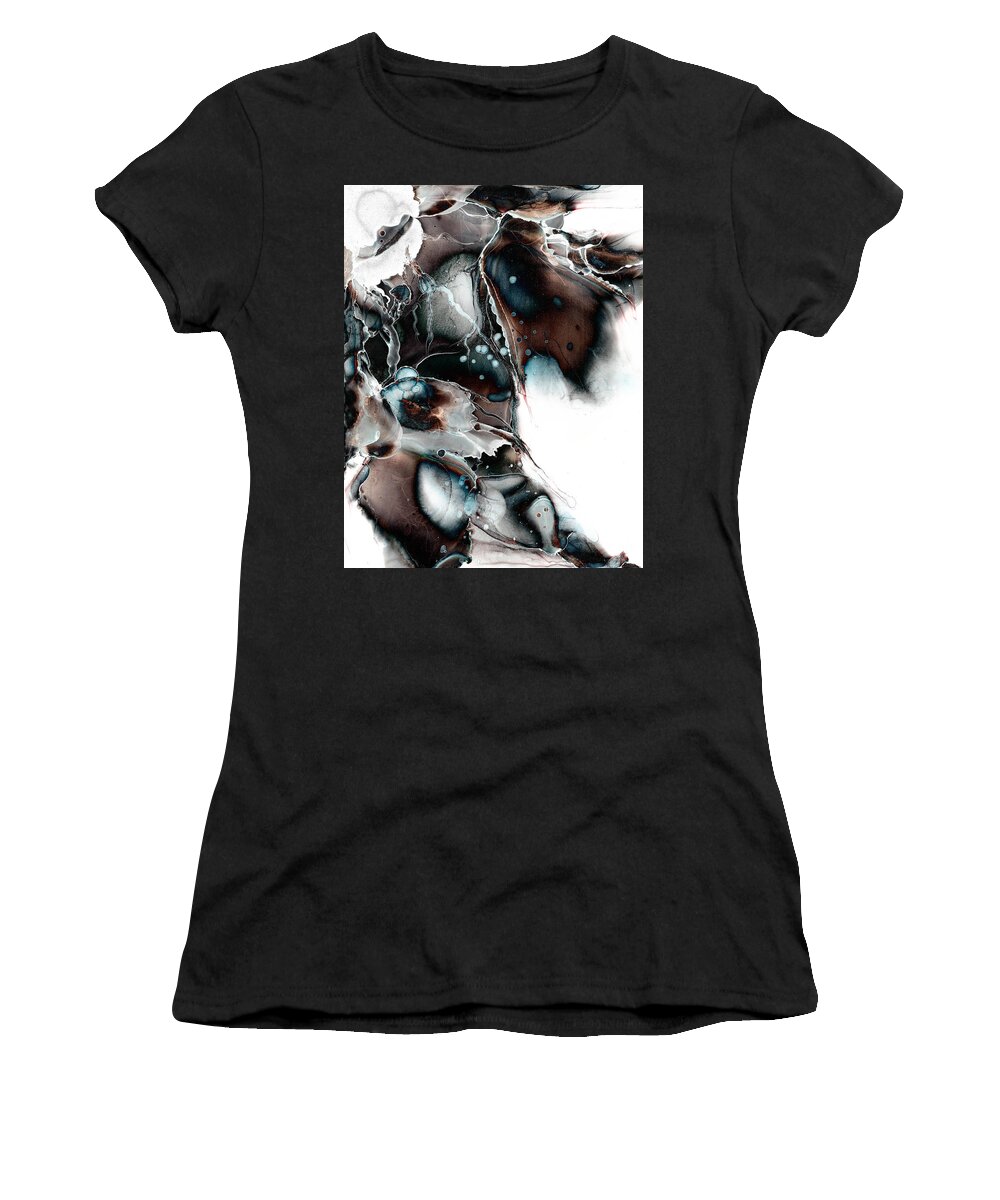 Brown Art Women's T-Shirt featuring the painting Sublime by Patricia Lintner