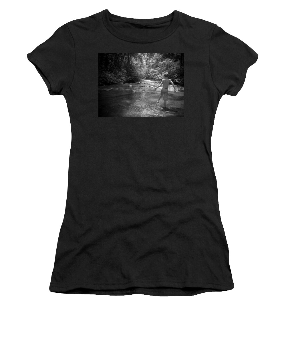 Kelly Hazel Women's T-Shirt featuring the photograph Summertime in the Blue Ridge Mountains by Kelly Hazel
