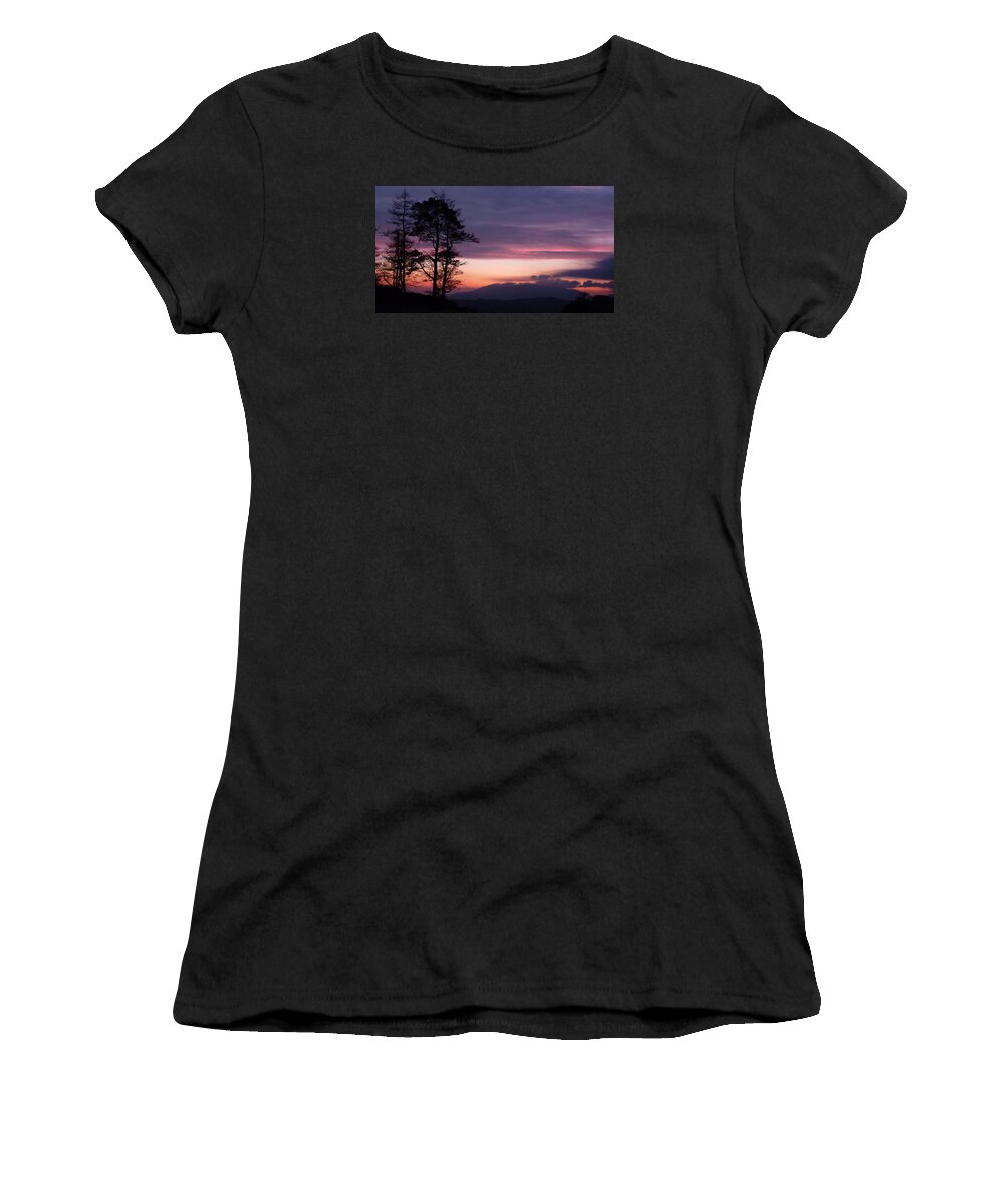 Sunset Women's T-Shirt featuring the photograph Sunset by Lukasz Ryszka
