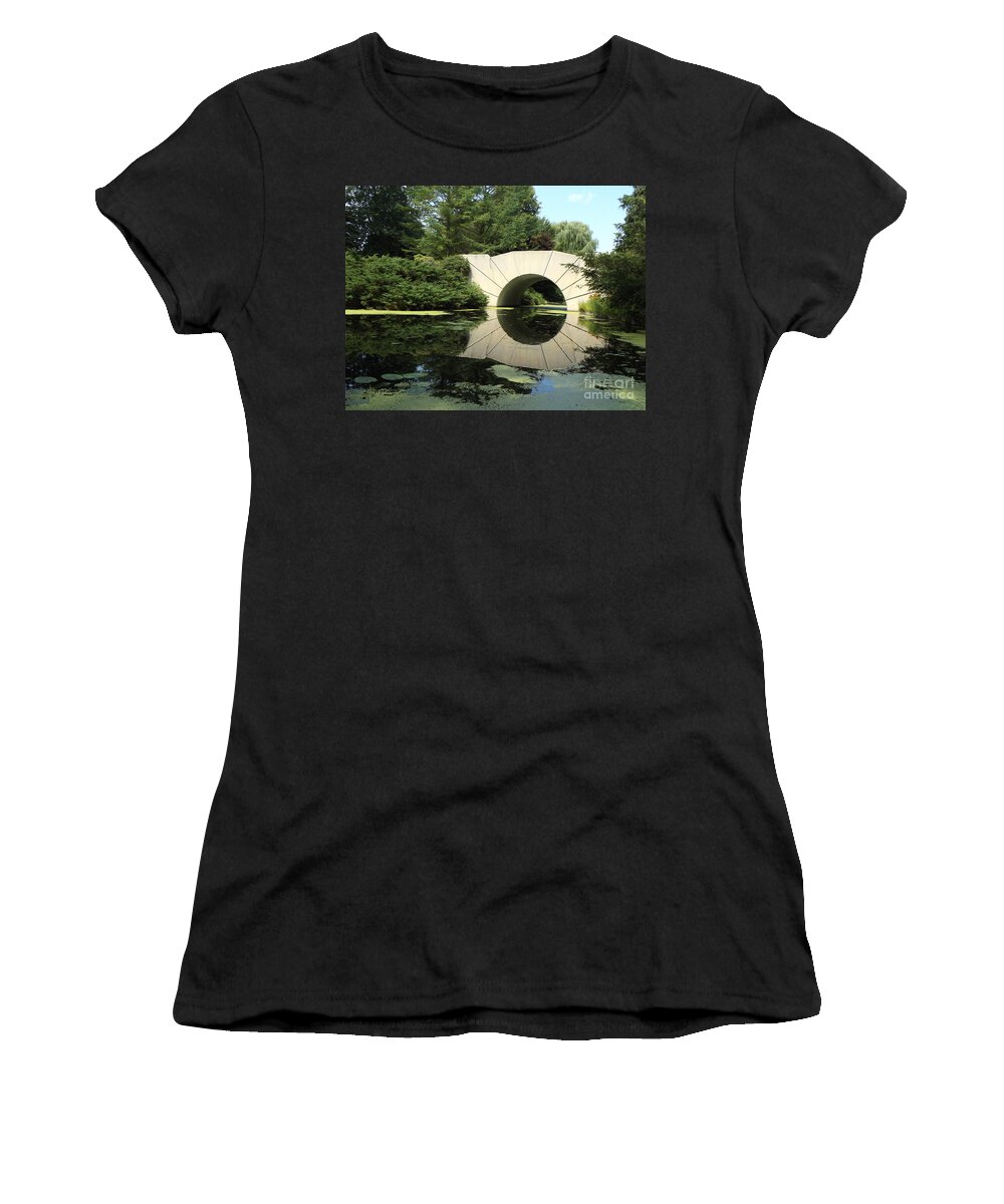 Dow Gardens Women's T-Shirt featuring the photograph Sunshine Bridge 5 by Erick Schmidt