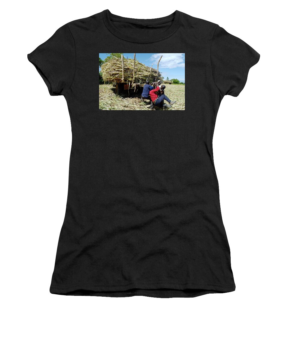 Africa Women's T-Shirt featuring the photograph Sweat of Sweetness by Morris Keyonzo