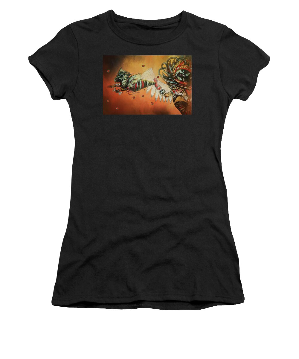 Sweden Women's T-Shirt featuring the digital art Sweden Calls by Jeff Burgess