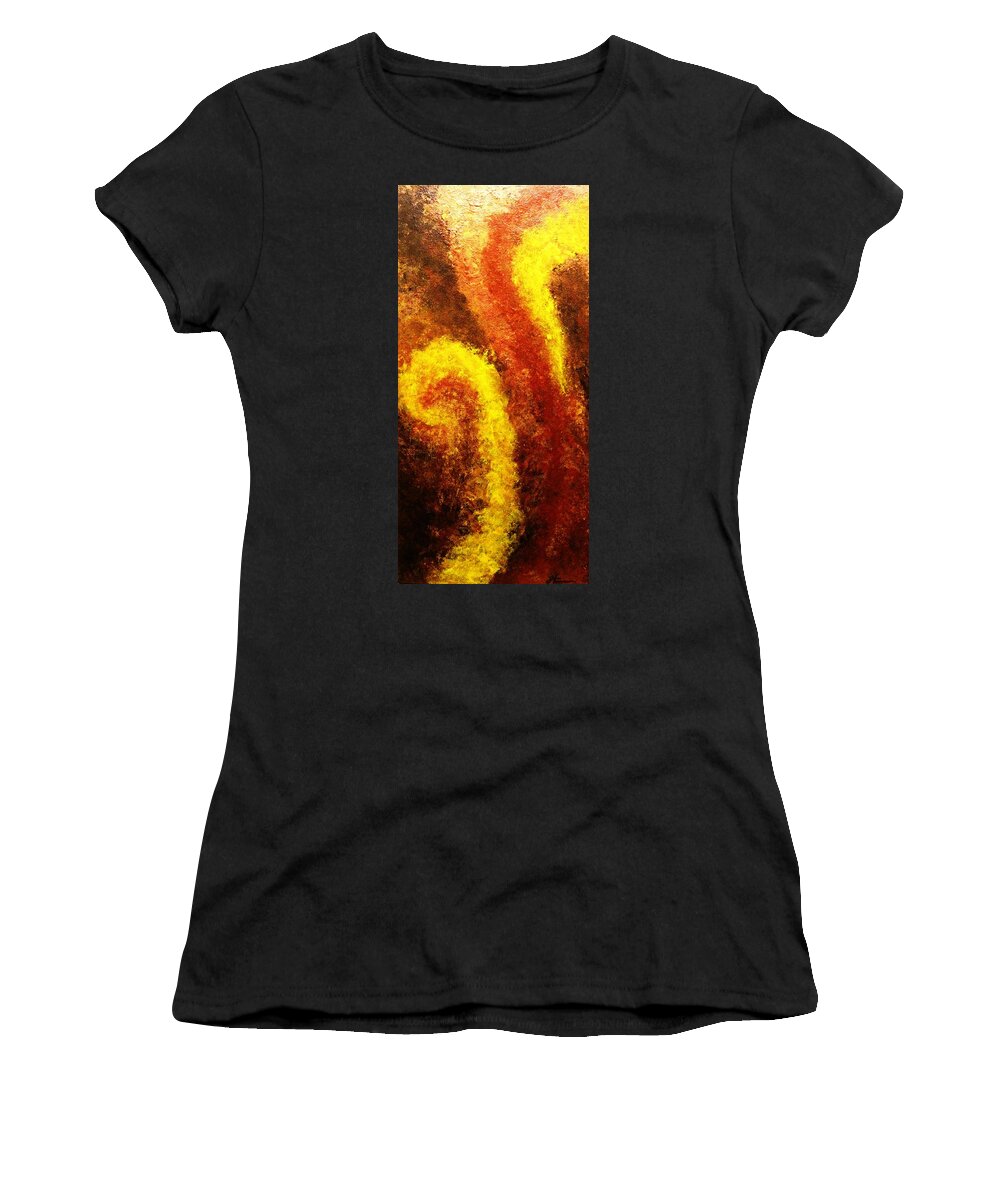 Abstract Women's T-Shirt featuring the painting Sweet September by Todd Hoover