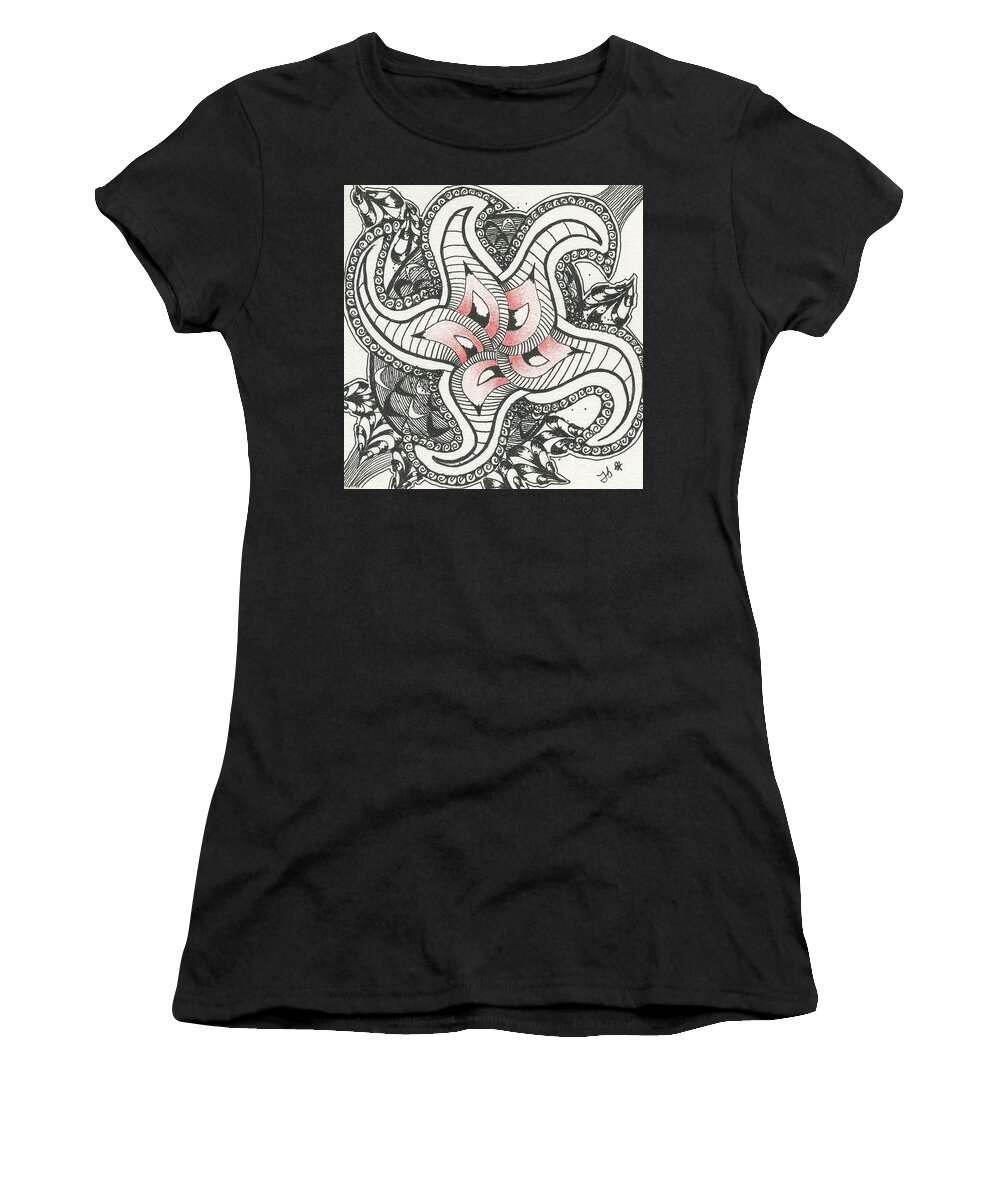 Abstract Women's T-Shirt featuring the drawing Sweet Spot by Jan Steinle