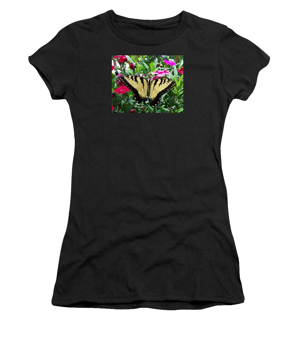 Swallowtail Women's T-Shirt featuring the photograph Symmetry by Sandi OReilly