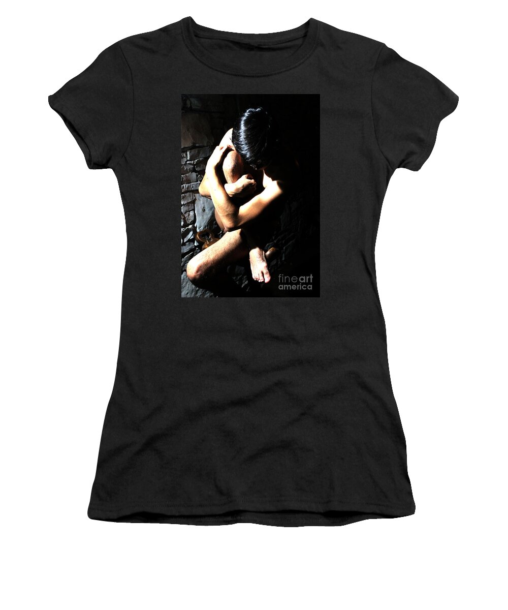 Seated Figure Women's T-Shirt featuring the photograph Tangled by Robert D McBain