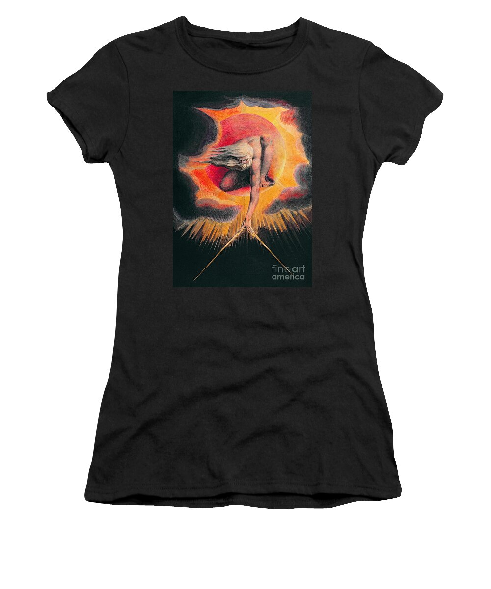 The Women's T-Shirt featuring the painting The Ancient of Days by William Blake