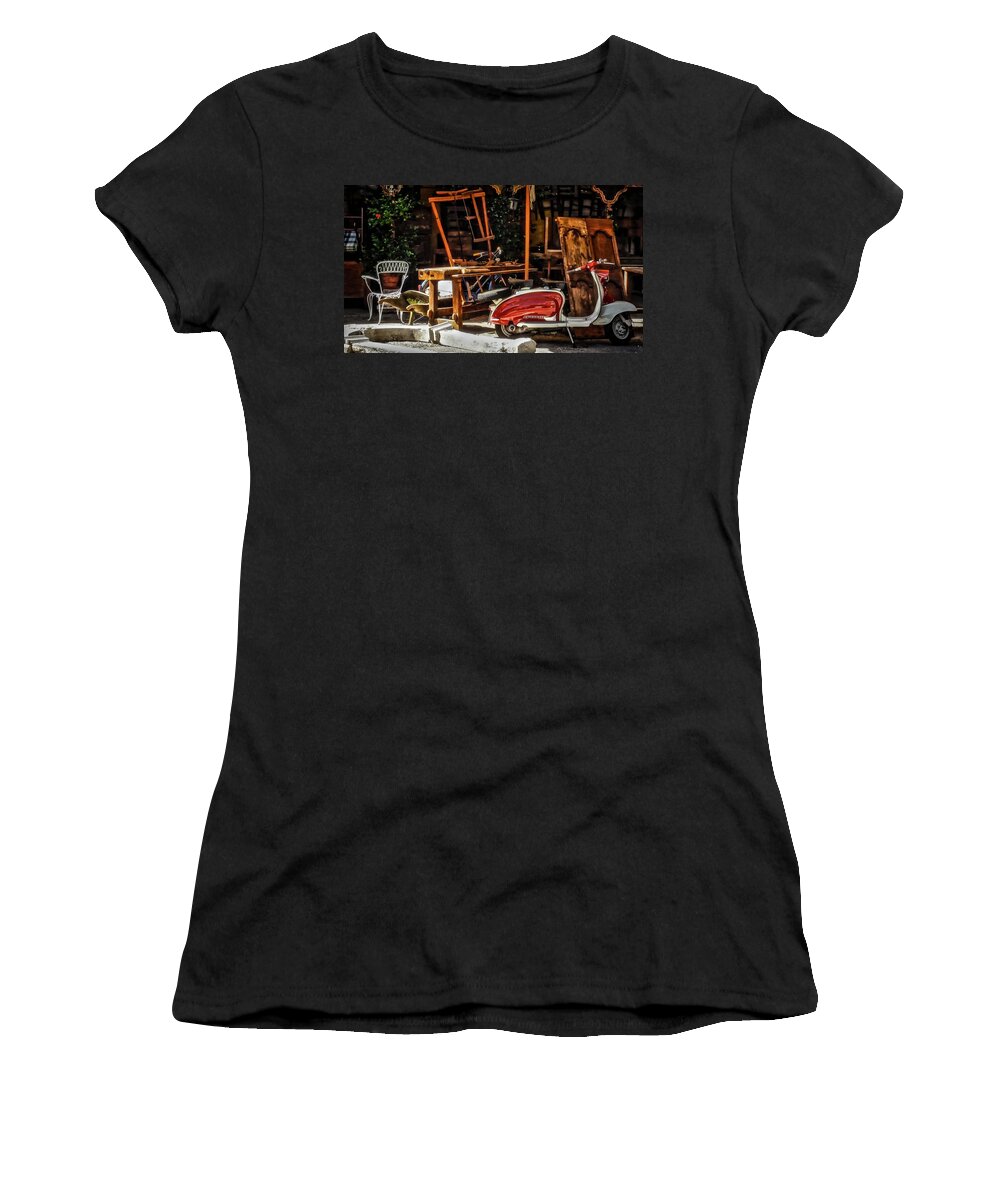 Antiquarian Women's T-Shirt featuring the photograph The Antiquarian by Alessandro Della Pietra